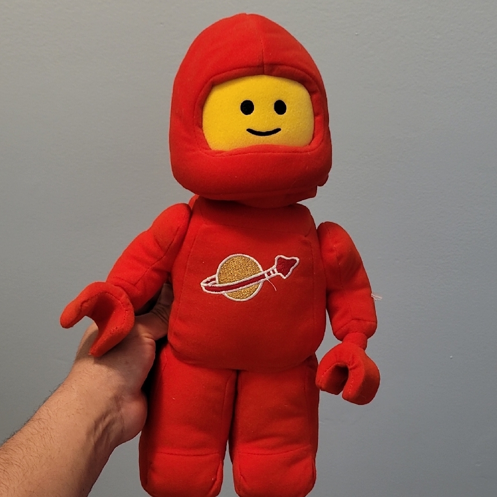 Lego Red Space Astronaut Plush with Yellow Face